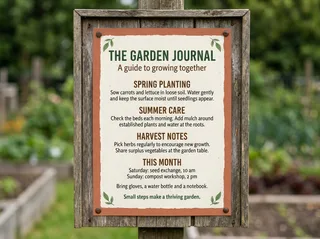 Original image: Community garden notice